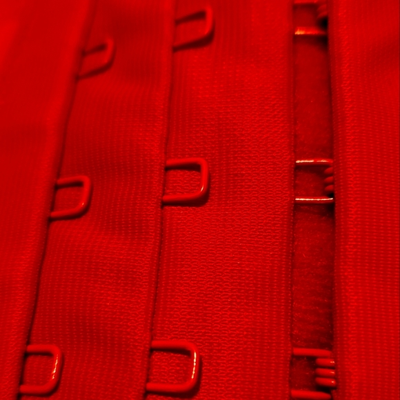 Red Bikini Top w/ Gold/Silver Details - Picture 8 of 13